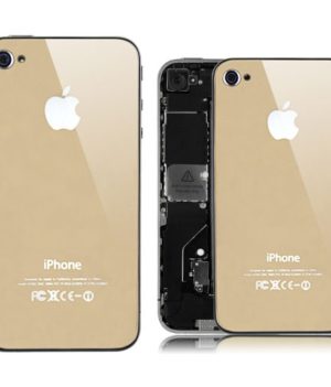 iPhone 4 Spiegel Backcover / Rückseite - Gold