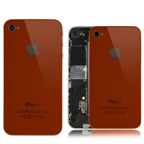 iPhone 4 Spiegel Backcover / Rückseite - Rot