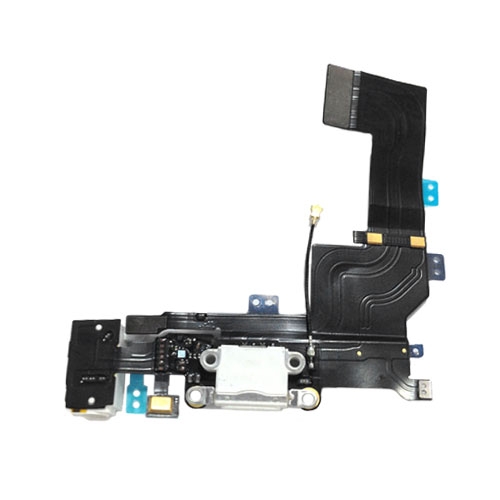 iPhone 5S Audio Flex / Lightning Dock Connector Flex + Mikrofon - White