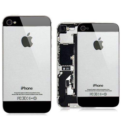iPhone 4S Backcover im iPhone 5 Look / Grau