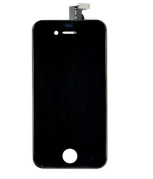 iPhone 4 Retina LCD und Digitizer Front - Schwarz+ Staubschutz