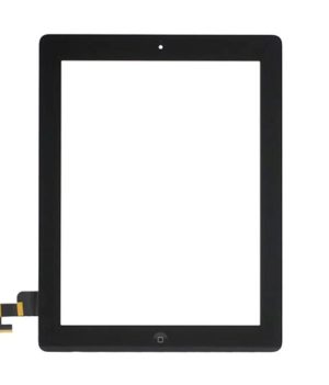 iPad 2 Touchscreen Glas Digitizer - Schwarz (vormontiert)