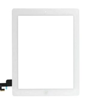iPad 2 Touchscreen Glas Digitizer - Weiss (vormontiert)