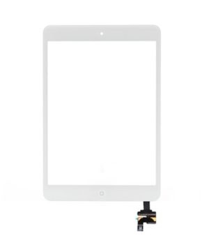 iPad Mini Touchscreen Glas Digitizer mit IC Connector komplett - Weiss