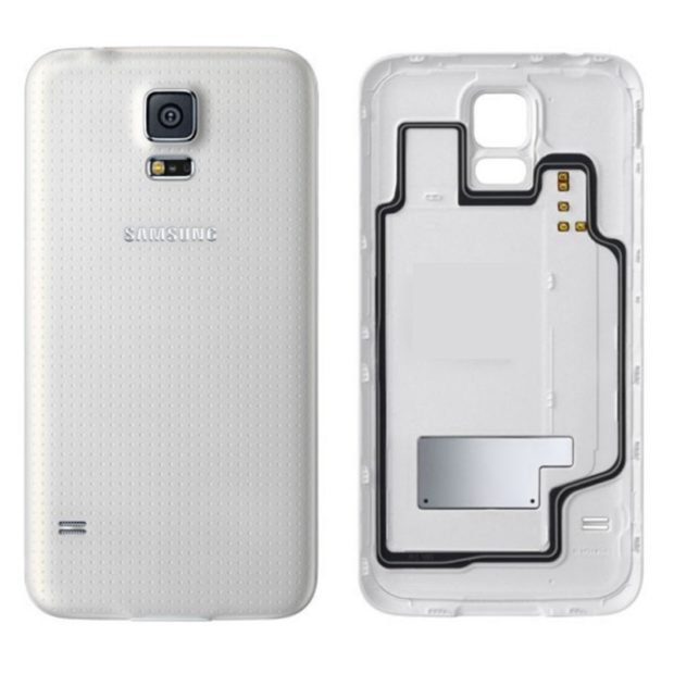 Samsung Galaxy S5 Ersatz Rückseiten Weiss Ohne WIFI Bausatz