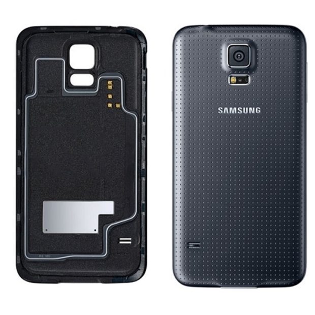 Samsung Galaxy S5 Ersatz Rückseiten Schwarz Ohne WIFI Bausatz