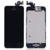 iPhone 5 Komplettdisplay Schwarz (Digitizer, LCD, Home Button, Front Kamera, Metallplatte)